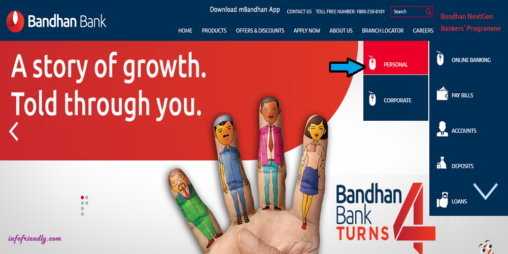 How to activate online net banking in Bandhan bank?