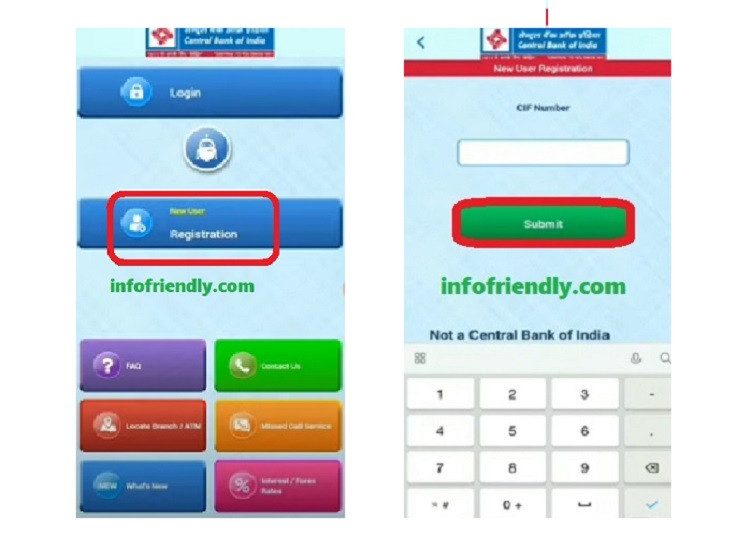 How to activate mobile banking in Central Bank of India?