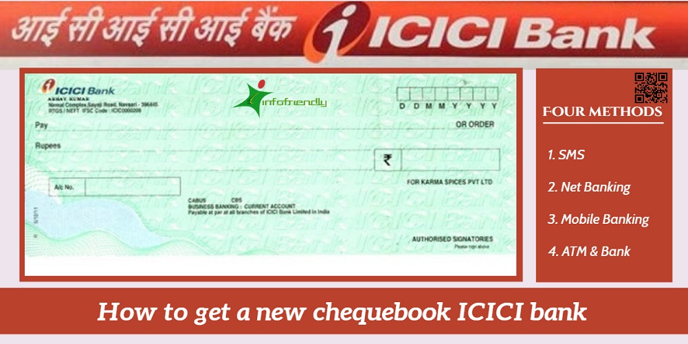 How to get a new chequebook ICICI bank - INFOFRIENDLY
