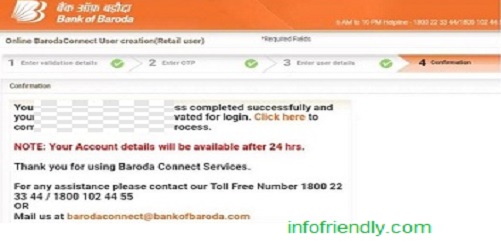How to activate net banking in Bank of Baroda?