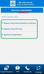 How to activate mobile banking in Bank of Maharashtra?