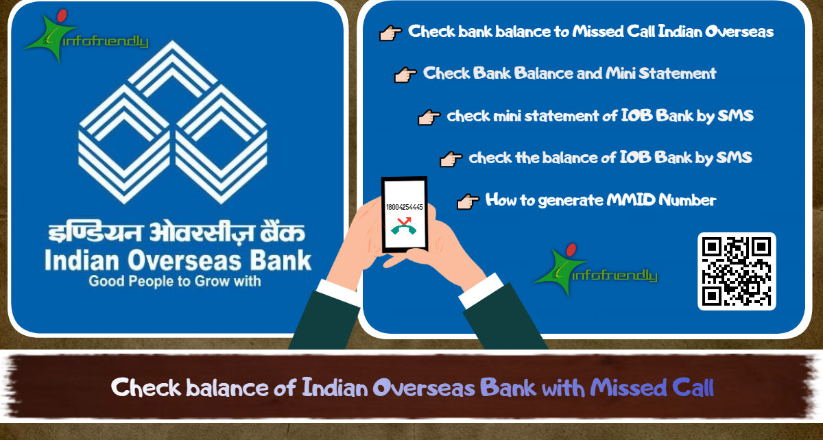 How to check balance of Indian Overseas Bank with Missed Call