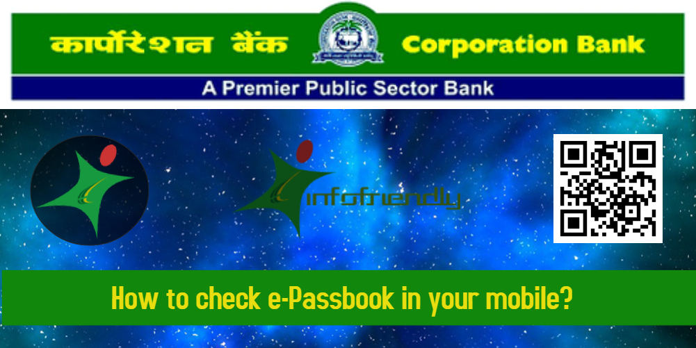 How to check e-Passbook in your mobile to Corporation Bank