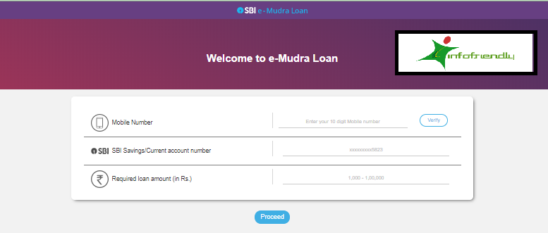 SBI E-Mudra Lone