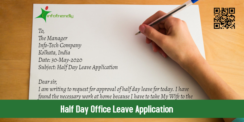 How to write a Half Day Leave Application for Office?
