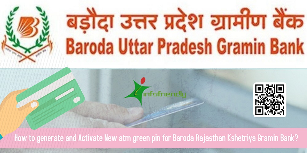 How to generate and Activate New atm green pin for Baroda Rajasthan Kshetriya Gramin Bank