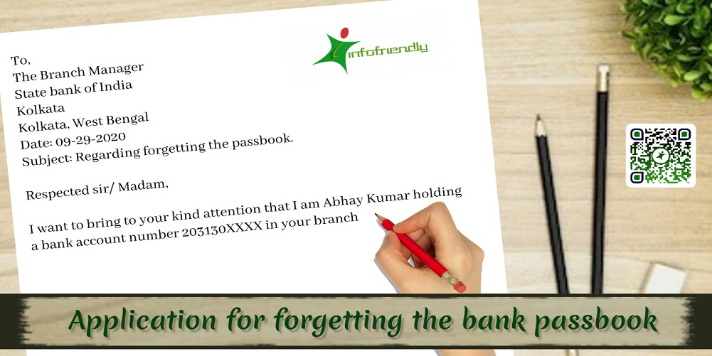 Application for forgetting the bank passbook