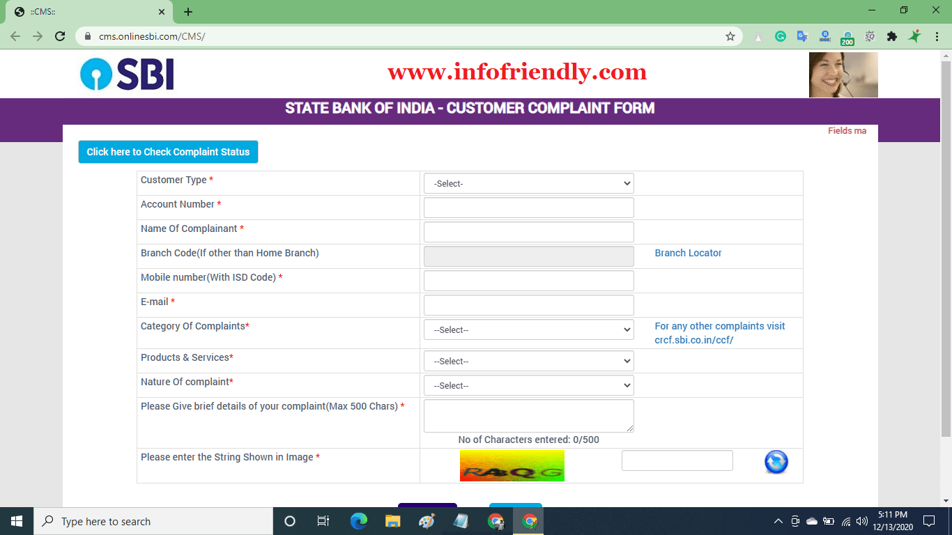 State Bank of India (SBI) Complaint Process
