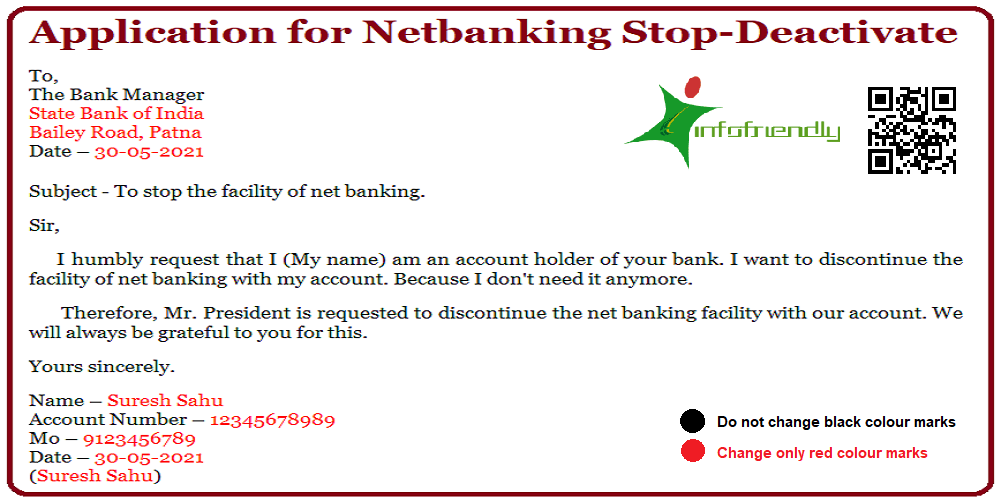 Netbanking Stop-Deactivate Application