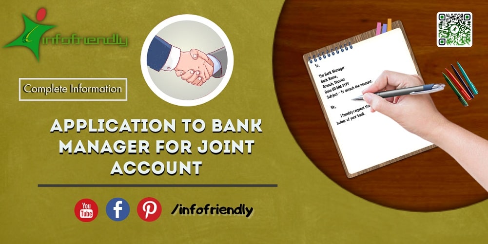 joint account application letter sample