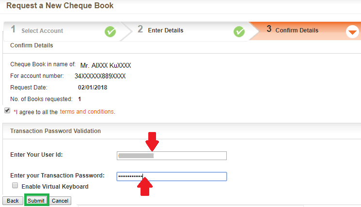 How to apply Bank of Baroda new cheque book online
