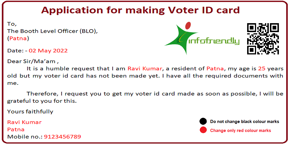 Application for making Voter ID card infofriendly.com